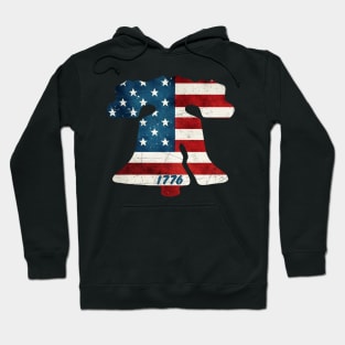 Philadelphia Liberty Bell American Flag Grunge 1776 Stars and Stripes Philly Fan Favorite Hoodie